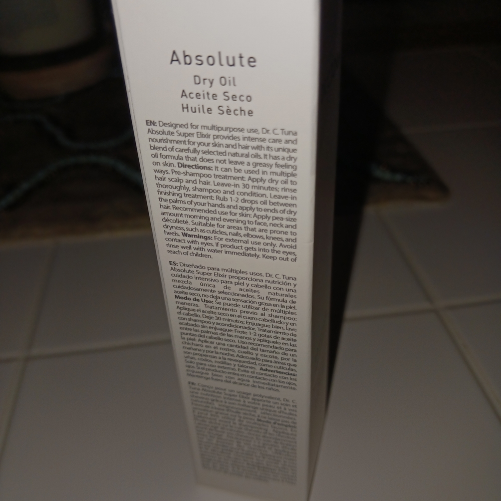 DR.C.TUNA Absolute Super Elixir Dry Oil - White Packaging - Picture 2 of 2